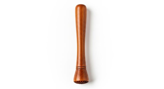 Craft stunning cocktails with this essential bar tool, a beautiful wooden muddler perfect for professional bartenders or home mixologists creating drinks