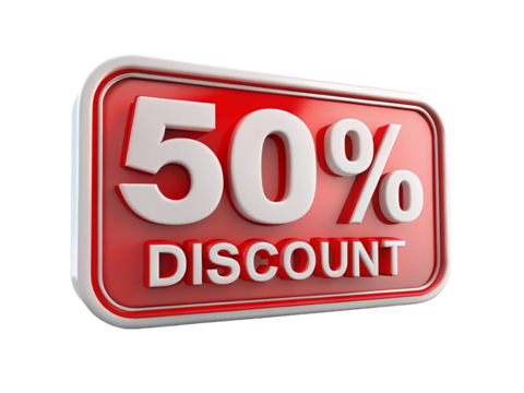 50 percent off