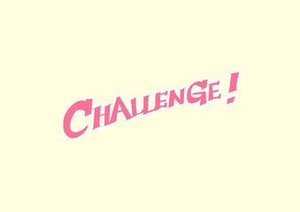 CHALLENGE!　手書き文字
