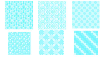 Six turquoise rectangles arranged in a grid pattern against a stark create a modern art piece on transparent background