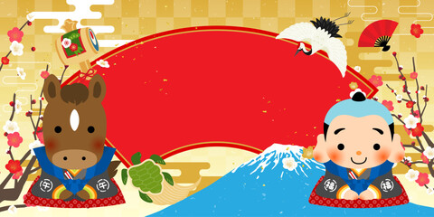 正月　新春バナー　午年