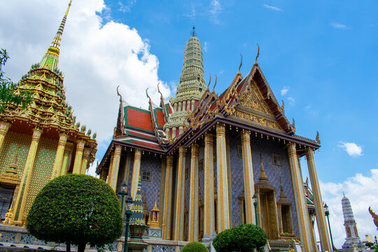 Bangkok, Thailand 15 October 2025: Grand Palace, Phra Borom Maha Ratcha Wang Beautiful architecture of complex of buildings in Bangkok, Thailand 