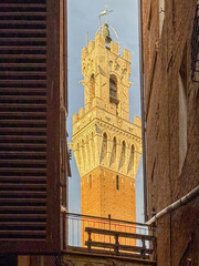 Obraz premium Torre del Mangia - Siena, Italy