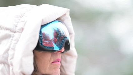 Bella donna occhiali da Sci