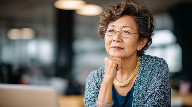 Anti aging health care specialist live advice session on mobile device faceless Asian woman defocused modern background diet weight loss guidance digital virtual coaching