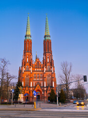 Obraz premium 2025-02-08; Cathedral of Saints Michael the Archangel and Florian the Martyr in Warsaw, poland