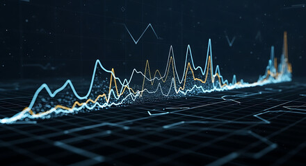 Digital Data Flow: An intricate display of vibrant, interconnected data streams, illuminating the invisible networks of modern information.