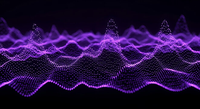 Digital Abstract: A captivating digital display of luminous, undulating waveforms in vibrant hues, suggesting a universe of energy, communication, and technological progress. 