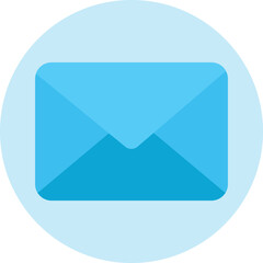 Blue Envelope Mail Icon – Message Letter Vector