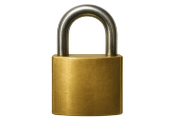 Fototapeta premium Padlock locking security, personal data protection, privacy, and digital access control on transparent background