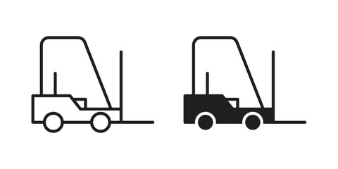Forklift icon for your website design, logo, app, UI. EPS10