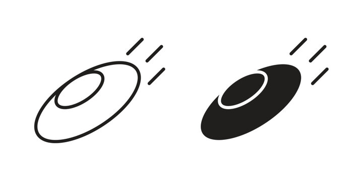 Flying disc icon for your website design, logo, app, UI. EPS10