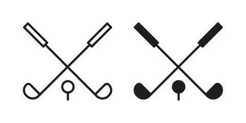 Golf club icon for your website design, logo, app, UI. EPS10