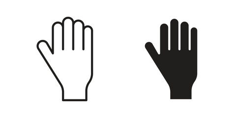 Hand icon for your website design, logo, app, UI. EPS10