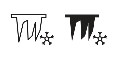 Icicles icon for your website design, logo, app, UI. EPS10