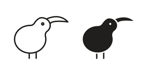 Kiwi bird icon for your website design, logo, app, UI. EPS10