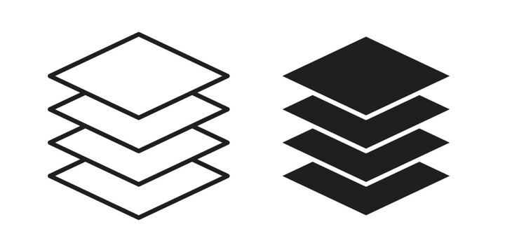 Insulation icon in filled, thin line, stroke style for website and apps