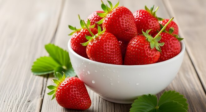 strawberries in a bowl