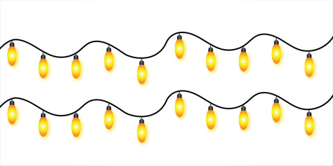 isolated bunting background christmas vector wedding gold ribbon illustration party light fire white happy garden line colours graphic neon border holiday carnival night festival yellow lamp decoratio