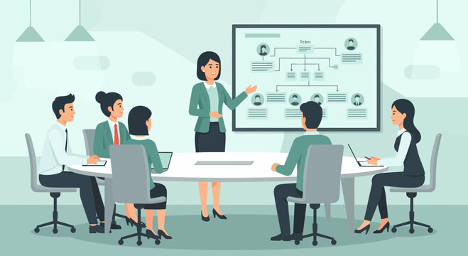 Corporate Meeting Presentation Of Company Structure And Business Strategy