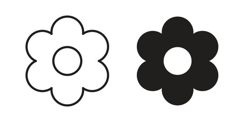 Flower icon designs collection for mobile, ui, web.