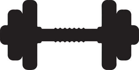 Dumbbell Weight Training Vector Illustration Fitness Equipment