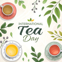 International Tea Day Celebration, Global Tea Culture Appreciation, Fresh Brewed Tea Festivity, World Tea Tradition Showcase, International Tea Lovers Day