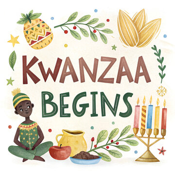 Kwanzaa Celebration Candles Background, African Heritage Kwanzaa Symbols, Kinara Seven Candles Holiday Art, Kwanzaa Unity Family Decoration, Vibrant Kwanzaa Cultural Design