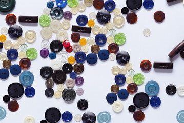 A variety of retro and original buttons.
