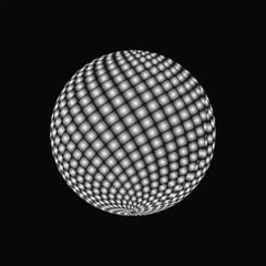 Abstract 3D Geometric Sphere Pattern.