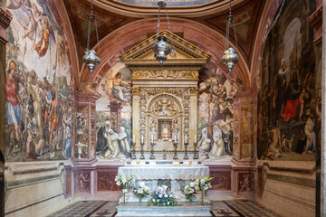 Obraz premium Basilica Cateriniana San Domenico Interior - Siena, Italy