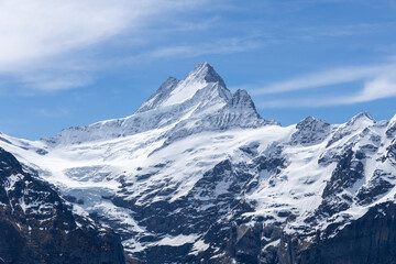 lake bachalpsee in swiss alps