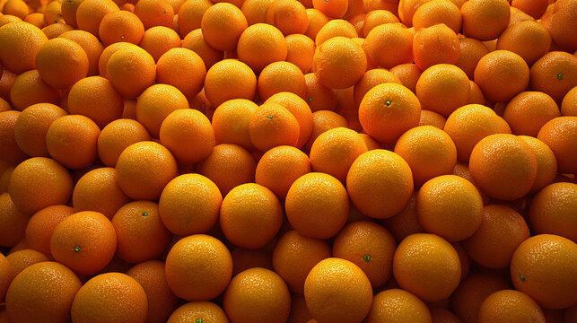 A seamless pile of fresh mandarin oranges filling the entire frame, showcasing vibrant color, juicy texture, and abundant, healthy fruit in a natural arrangement.