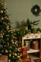 christmas tree with presents