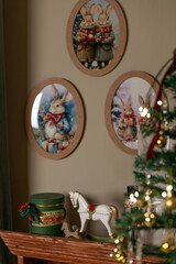 christmas tree in the interior