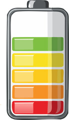 Fototapeta premium battery icon set vector illustration