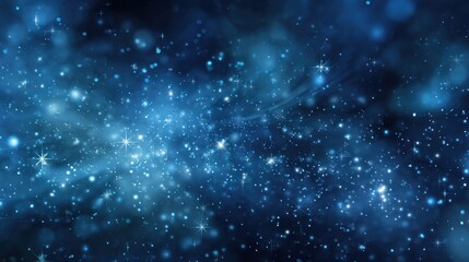 Fototapeta premium Abstract space background with stars and sparkles for creative projects