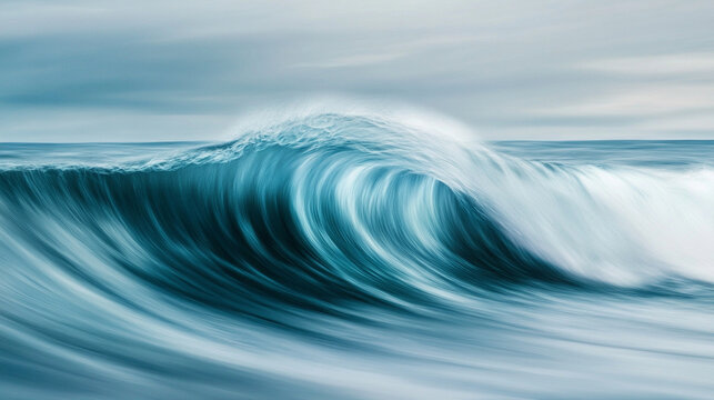 Simple wave-like motion blur creating smooth flowing abstract patterns symbolizing fluidity rhythm energy and dynamic movement ideal for digital backgrounds modern design and creative visuals