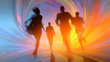 Abstract Business Vortex - Creative Disruption - Innovation Flow