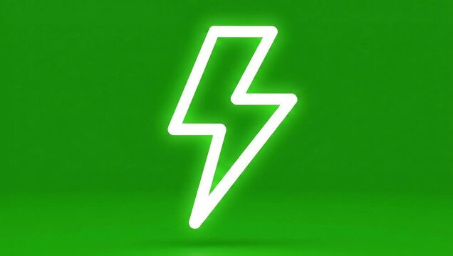 Bold vector icon animation greens creen video