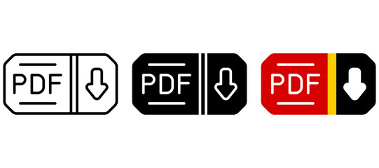 PDF Badge & Download Symbols