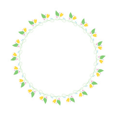 Simple Minimalist Forme Flowers floral frame