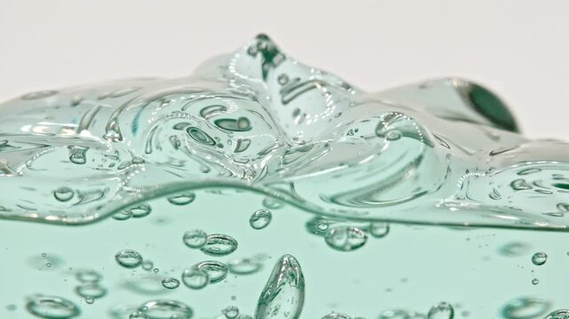 Beautiful Bubles Motion. Approaching and receding bubbles in a gel transparent texture. High quality 4k footage