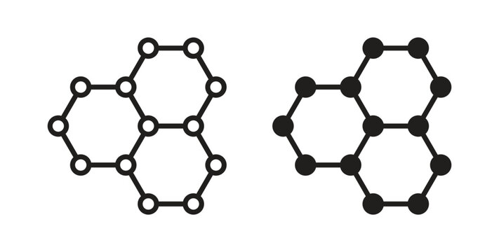 Graphene icon for web and app. vector illustration eps