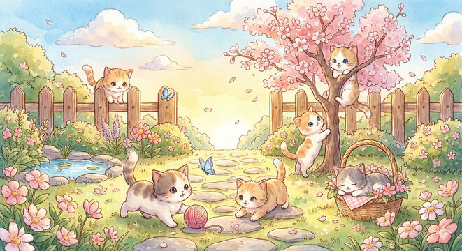 cat in the garden