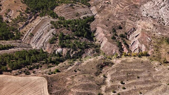Drone flight in Aliaga, Spain
