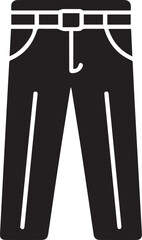 pants silhouette clothing sign for store label catalog and signage use