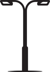streetlamp city street light icon vector for signage maps