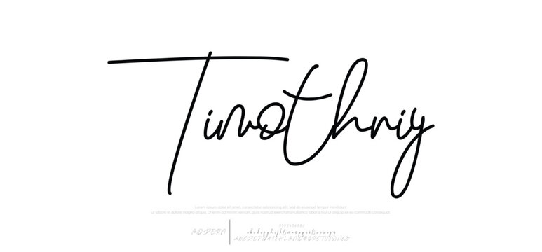 Hand drawn vector alphabet. Modern monoline signature script font. Elegant Signature Font. Best Alphabet Beautiful Calligraphy Signature Font lettering handwritten