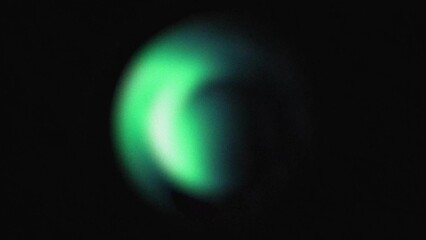 Green mesh sphere soft gradient noise texture with layered rings lighting on black background. Organic and tech-inspired shape. Great for eco-tech branding, visual effects, 4k